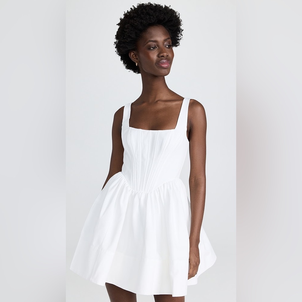 NWT Staud Landscape Dress in White